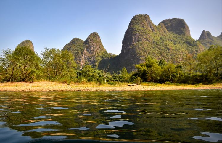 Bamboo Rafting on the Li River in the Xingping Section