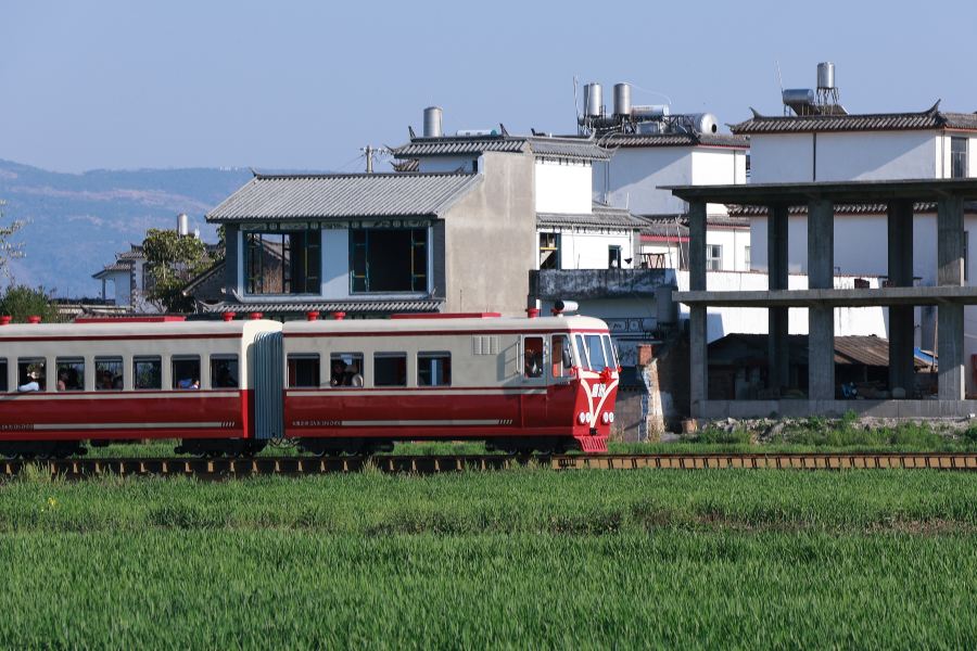 喜洲麥田小火車