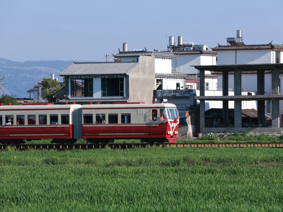 喜洲麥田小火車