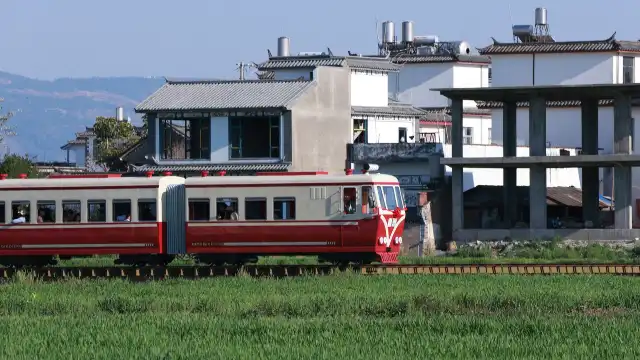 喜洲麥田小火車