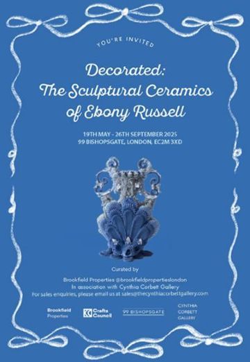 《裝飾》埃博尼·拉塞爾雕塑陶瓷展 | 溫布頓