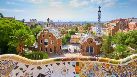 Park Güell attraction in Spain