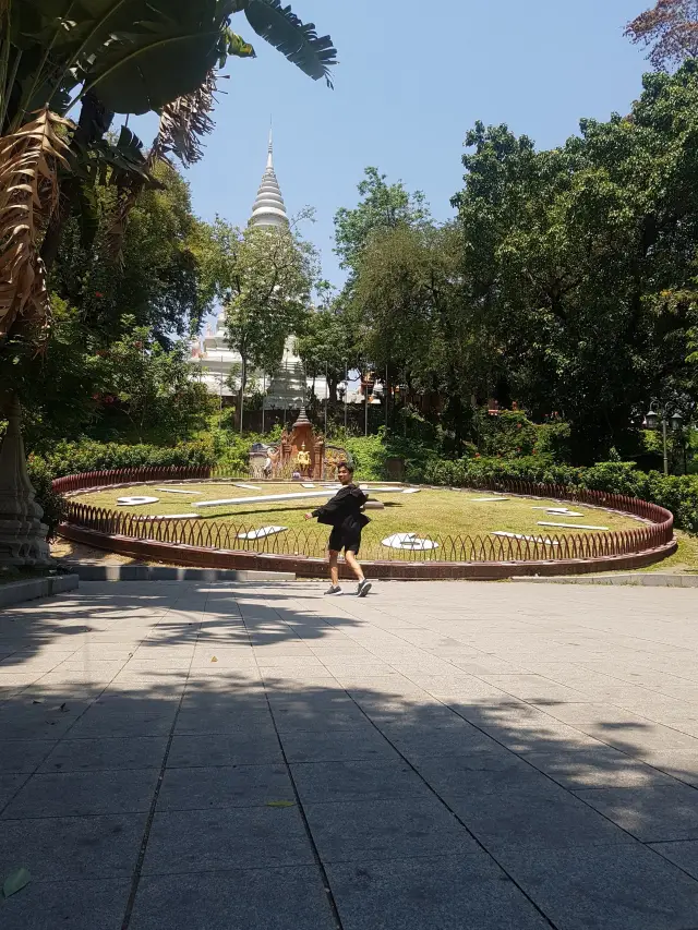 Hilltop temple in downtown Phnom Penh 