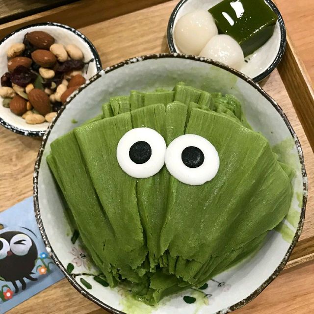 #맛집탐방 초록색 녹차 도깨비 빙수 눈알이 진짜 너무 | 트립닷컴 타이베이 #맛집탐방 초록색 녹차 도깨비 빙수 눈알이 진짜 너무  | 트립닷컴... 