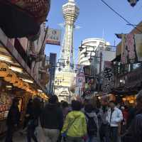 大阪 新世界 人力車で観光