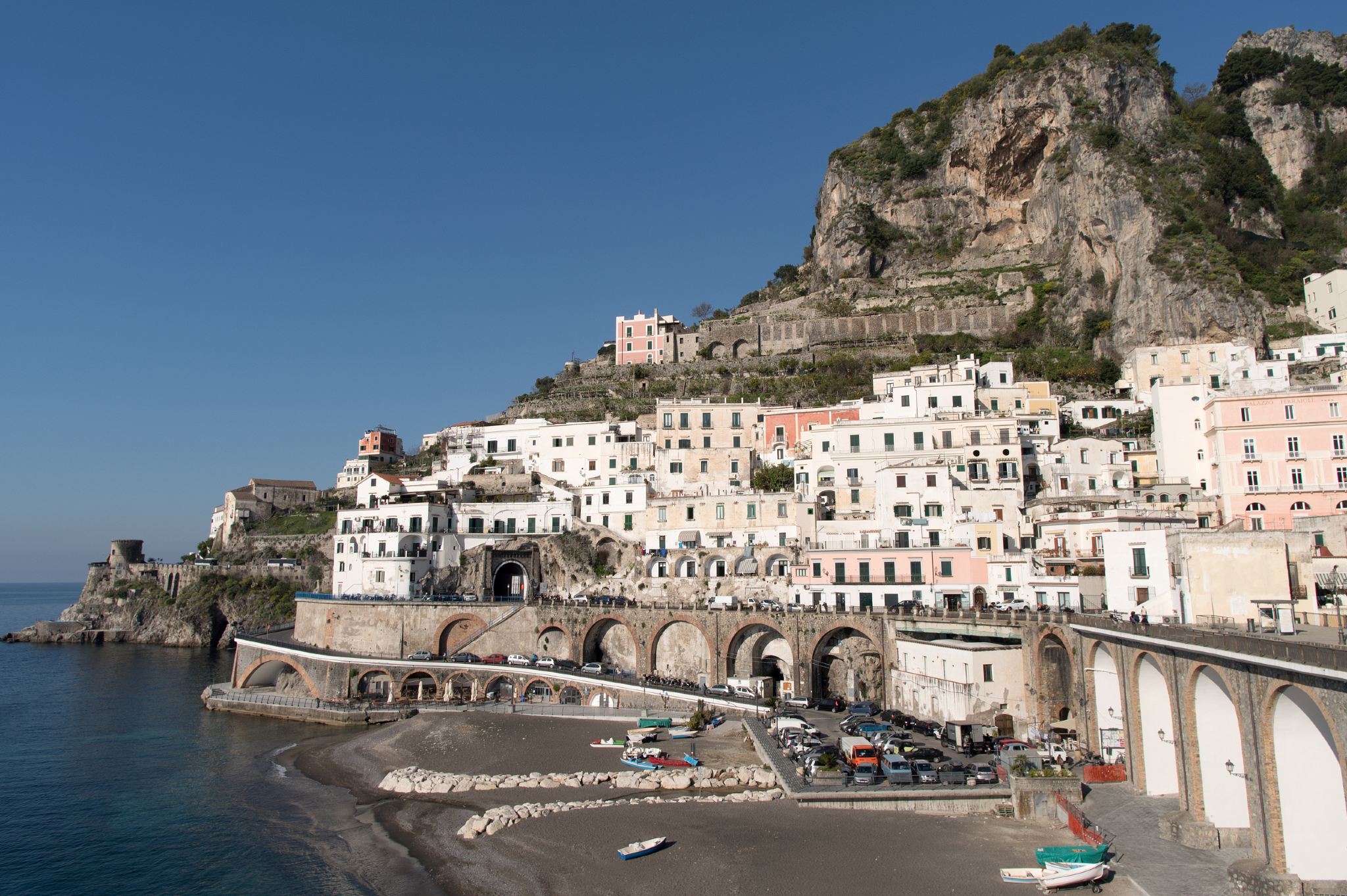 Amalfiküste + Sorrent + Positano [3 Dörfer + Abholung von einigen Stadt-Hotels]