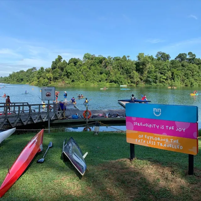 Kayaking at MacRitchie Reservoir, Singapire