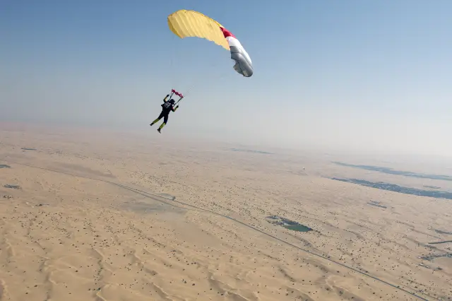 Skydiving in Dubai