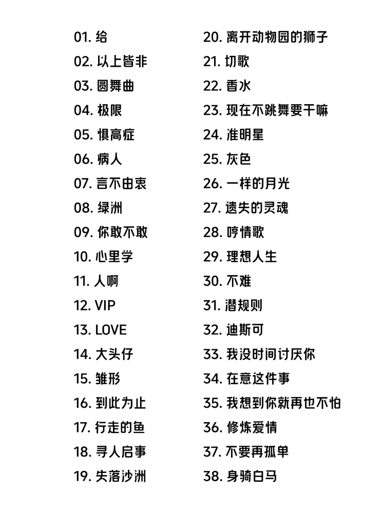 徐佳瑩吉隆坡演唱會2025 | 歌單參考-北京站