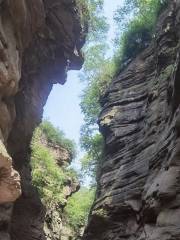 Luohan Cliff with Buddha Light