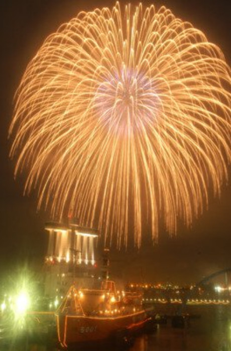Sea Day Nagoya Port Festival Fireworks Display | Nagoya