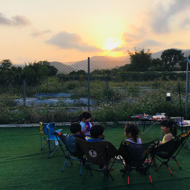 Camping by the sea