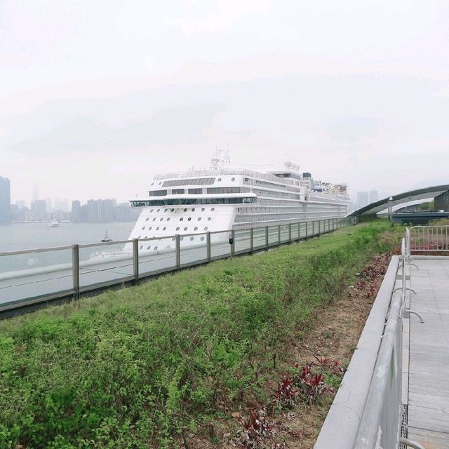睇維港夜景新推介：啟德郵輪碼頭