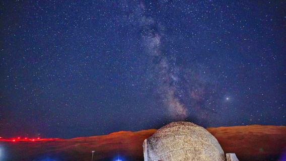 庫木塔格沙漠景區露營基地-夜遊沙漠