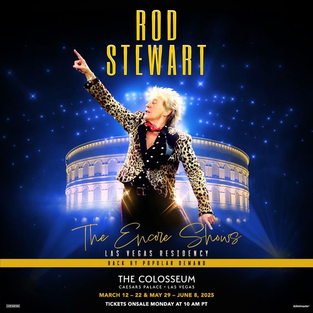 美國拉斯維加斯 · Rod Stewart演唱會 | 凱撒宮鬥獸場