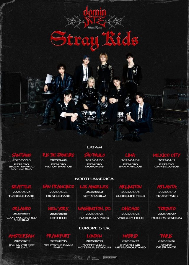Stray Kids Concert 2025 Seattle Stray Kids World Tour in Seattle TMobile Park TMobile