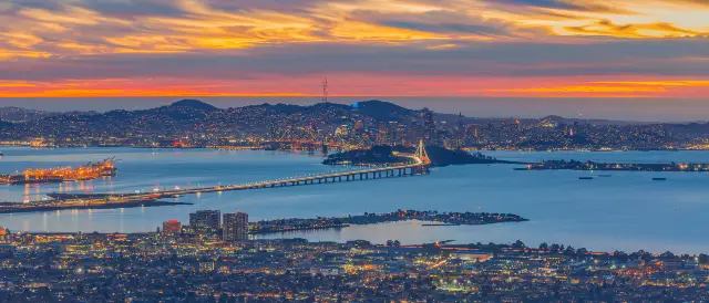 การชมพระอาทิตย์ตกที่ซานฟรานซิสโก