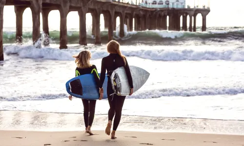 Surfing in Los Angeles