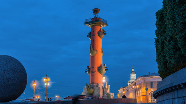 Rostral Columns in Saint Petersburg