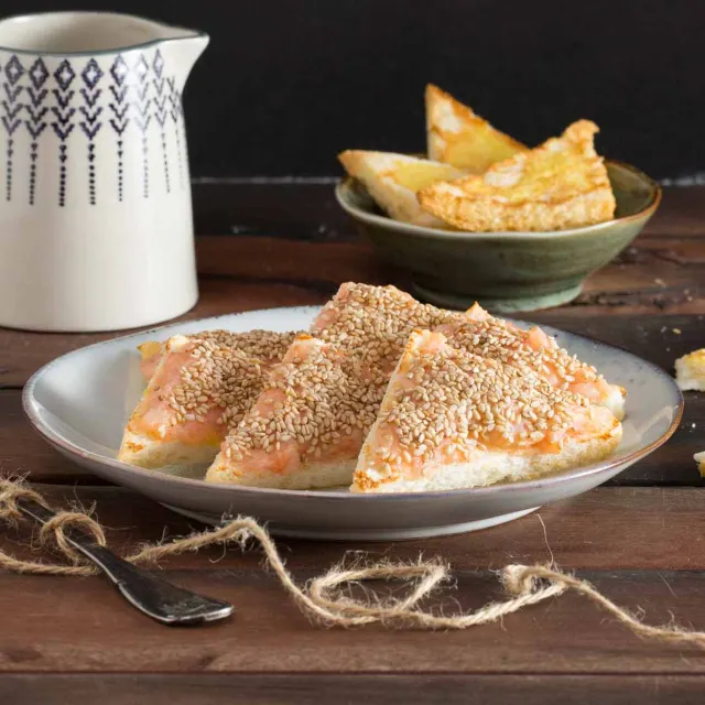 エアフライヤーで作るエビトースト