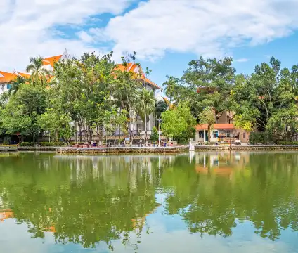 鄰近孔雀湖的酒店