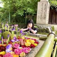 北野天満宮の花手水