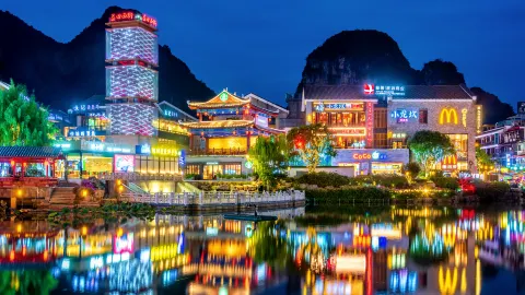 Yangshuo West Street attraction in Guilin