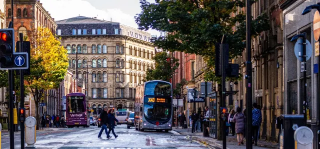 Princess Street in Manchester