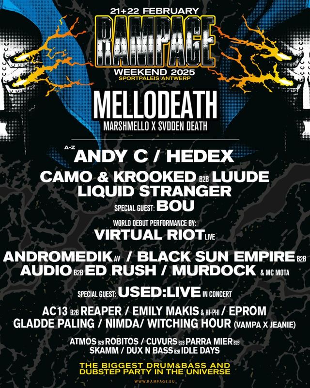 比利時安特衛普 · Rampage Weekend 2025音樂節 | Sportpaleis