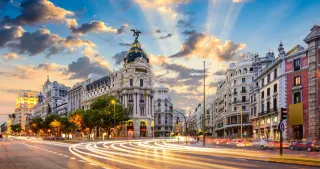 The hustle and bustle of Madrid