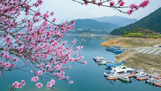 Qingchuan County Bailong Lake Xingfu Island Scenic Area