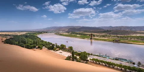 沙坡頭旅遊區黃河區