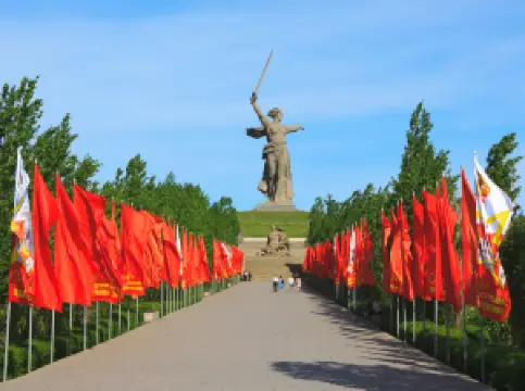 "To Heroes of the Battle of Stalingrad" at Mamayev Kurgan