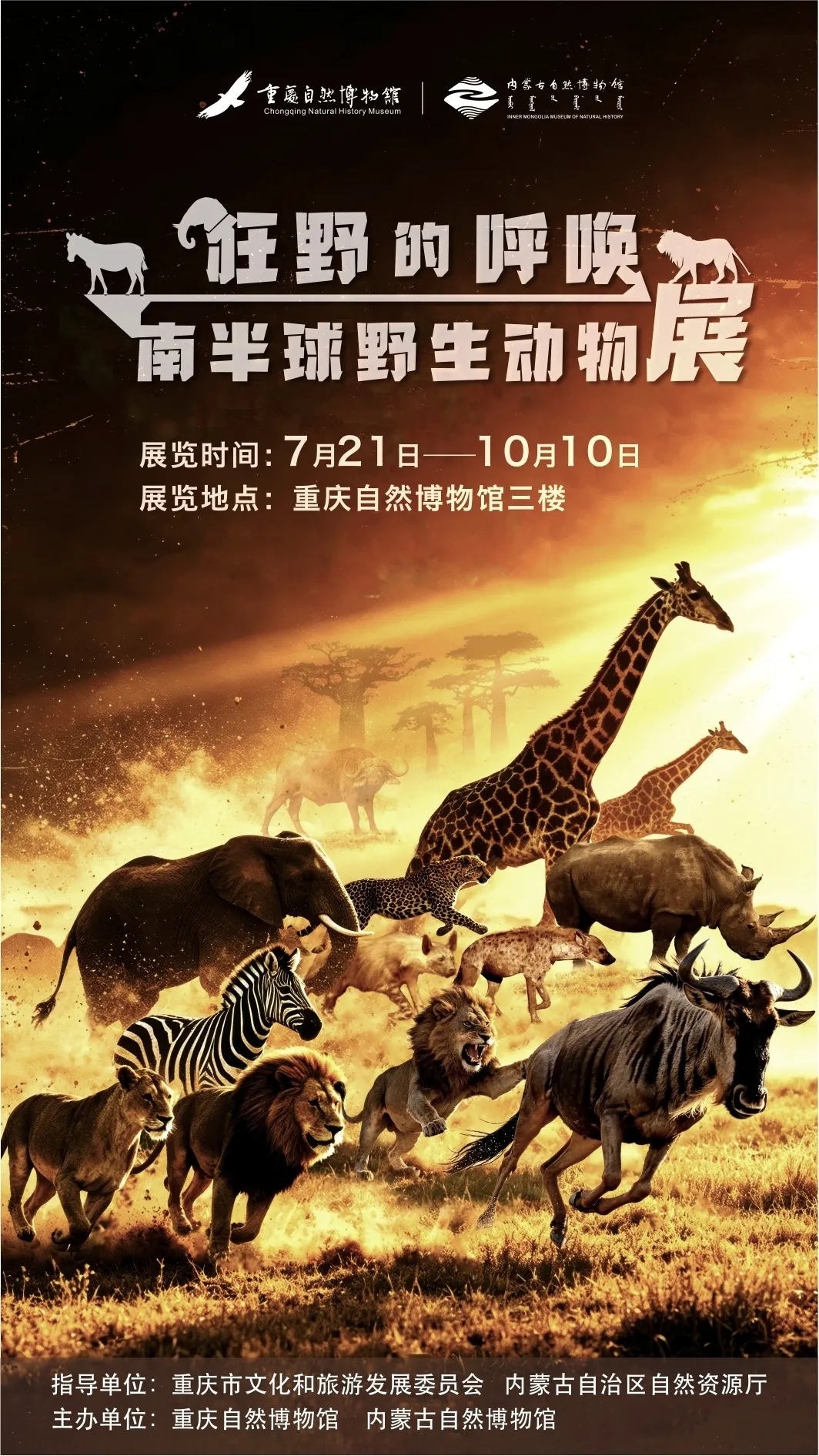 《狂野的呼喚》南半球野生動物展 | 重慶自然博物館