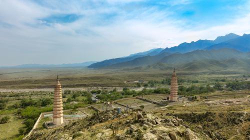 Double Pagodas at Baisikou