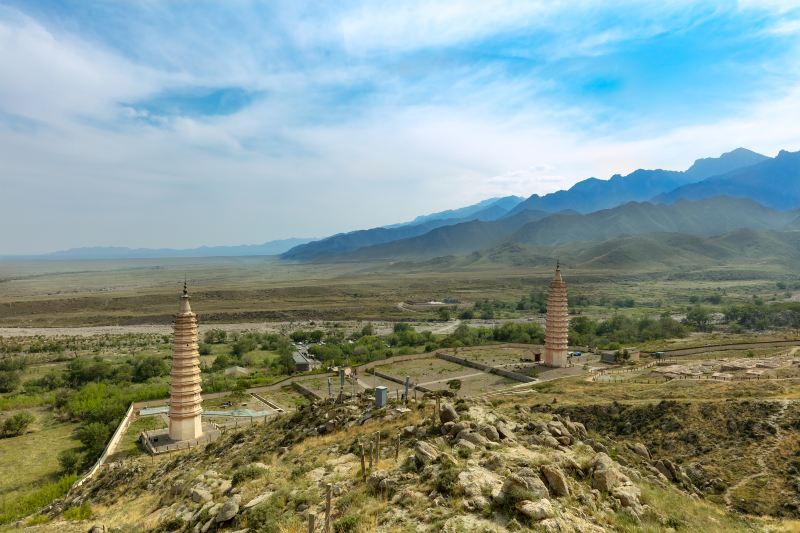 Double Pagodas at Baisikou