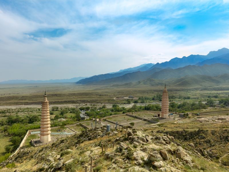 Double Pagodas at Baisikou