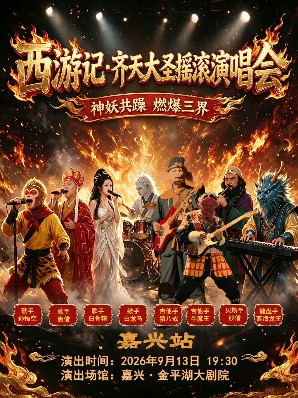 平湖 · 西遊記·齊天大聖搖滾演唱會—嘉興站 | 平湖市傳媒中心·金平湖大劇院