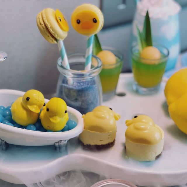 萌到爆嘅tea set，可愛到不願食嘅甜點，只在百樂酒店