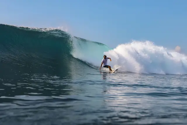 Surfing in Bali