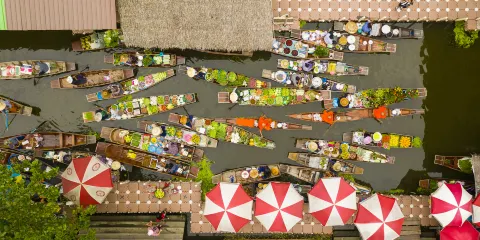 泰國大林江水上市場