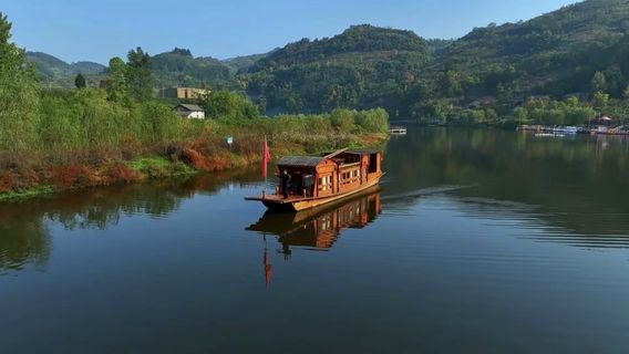 Peach Blossom Island Rammed Earth Town Scenic Area