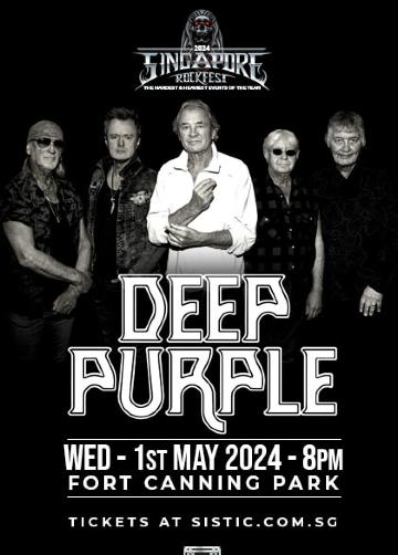 DEEP PURPLE Live in Singapore | Fort Canning Park | Singapore Rockfest 2024 | Fort Canning Park