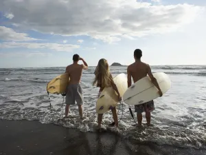 Surfing in Auckland