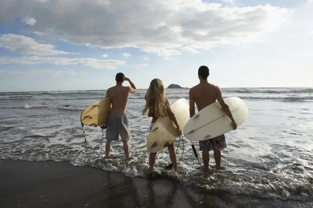 Surfing in Auckland