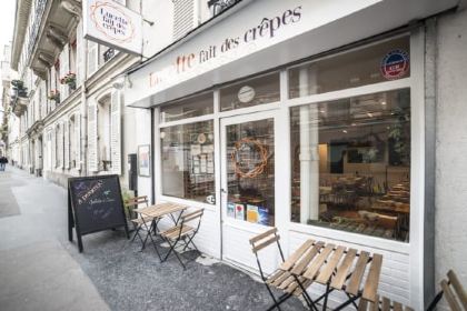 Lucette fait des Crepes