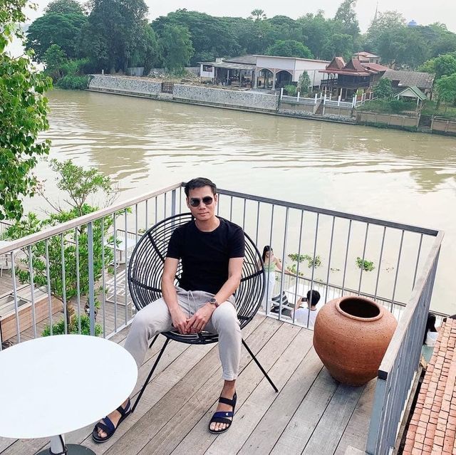 คาเฟ่อิฐสีส้มคูลๆแห่งอยุธยากับกุ้งแม่น้ำ