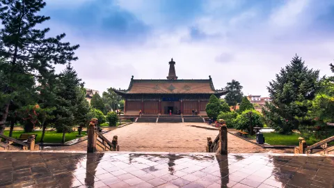 Zhangye Giant Buddha Temple attraction in Gansu