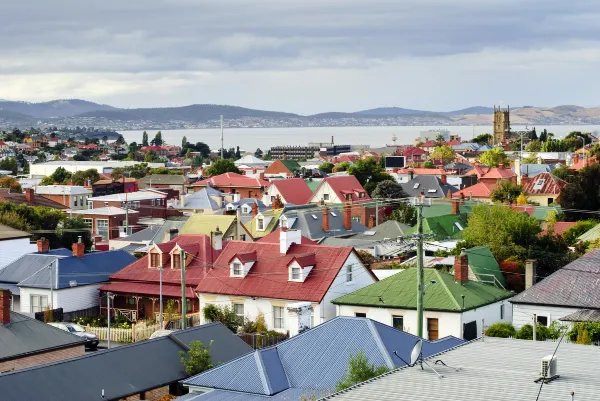 Flug nach Hobart