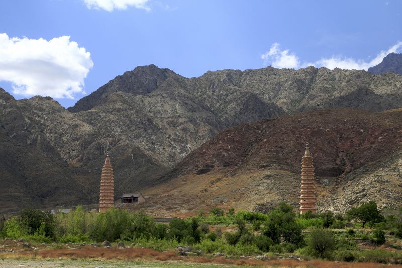 Double Pagodas at Baisikou